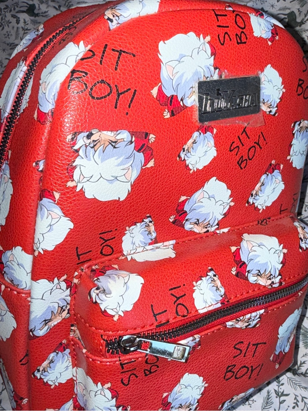 Hot Topic InuYasha Red Character-Print Mini Backpack